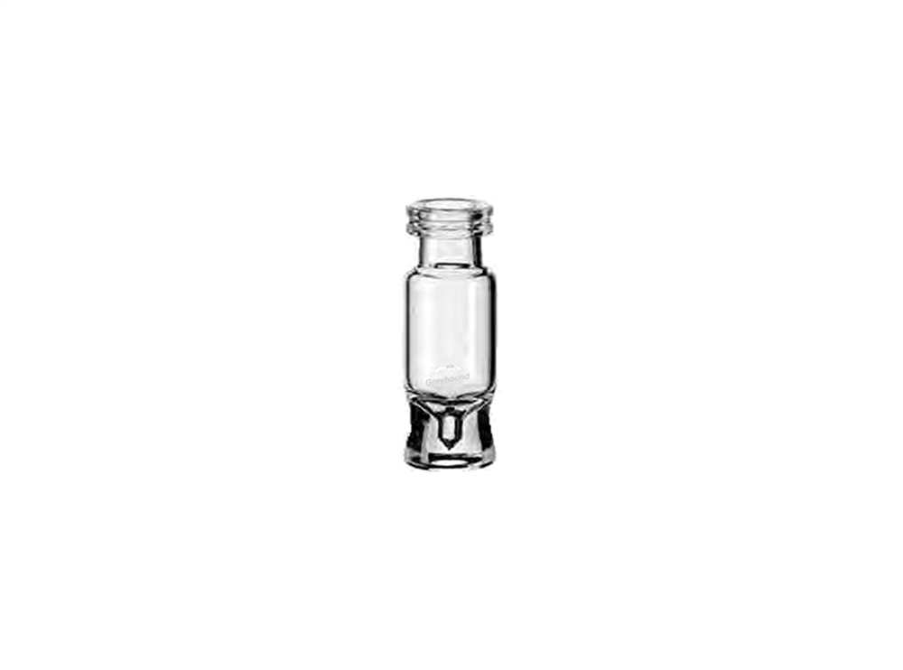 Picture of 0.9mL Crimp/Snap Top Wide Mouth Centre Draining Vial, Clear Glass, 11mm Crimp/Snap Top